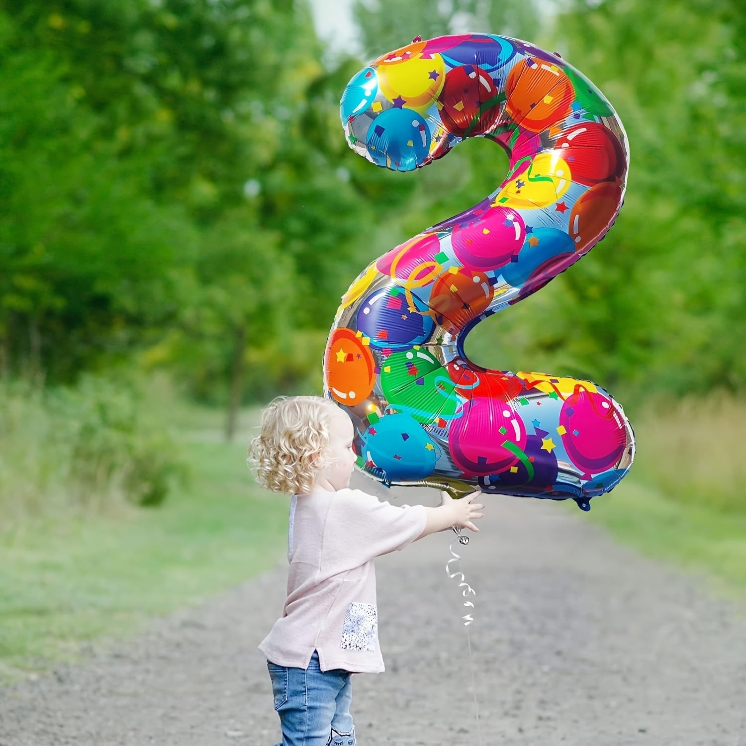 40 inch Rainbow Birthday Balloons Neon Large Party Supplies