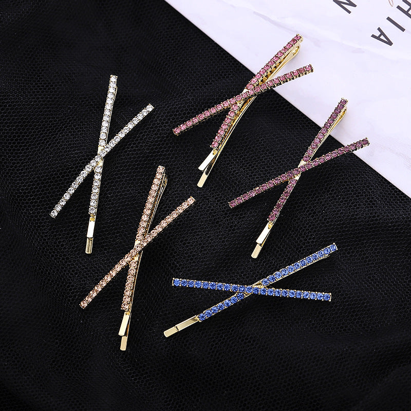 Crystal Rhinestone Bobby Pins Fancy Hair Clips Bling Barrettes