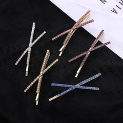 Crystal Rhinestone Bobby Pins Fancy Hair Clips Bling Barrettes