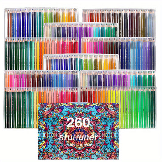 260 Vibrant Colors Colored Pencils for Artwork