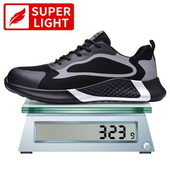 Men's Safety Work Shoes Steel Toe Breathable Mesh Anti Smashing Anti Stabbing