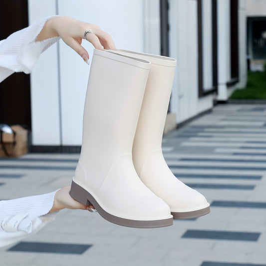 Women's Waterproof Non-slip Rain Boots Lightweight Rubber Shoes