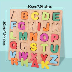 Educational Wooden Puzzles for Toddlers Alphabet Numbers & More