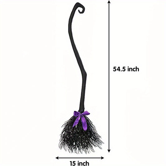 Halloween Witch Broom Decoration Props - Magic Broom Props