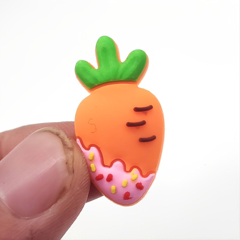 10pcs PVC Fruit Pattern Pendant For Clogs