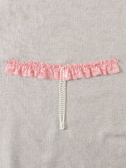  Sheer Novelty Lingerie Panties Teddy Faux Pearls Sexy