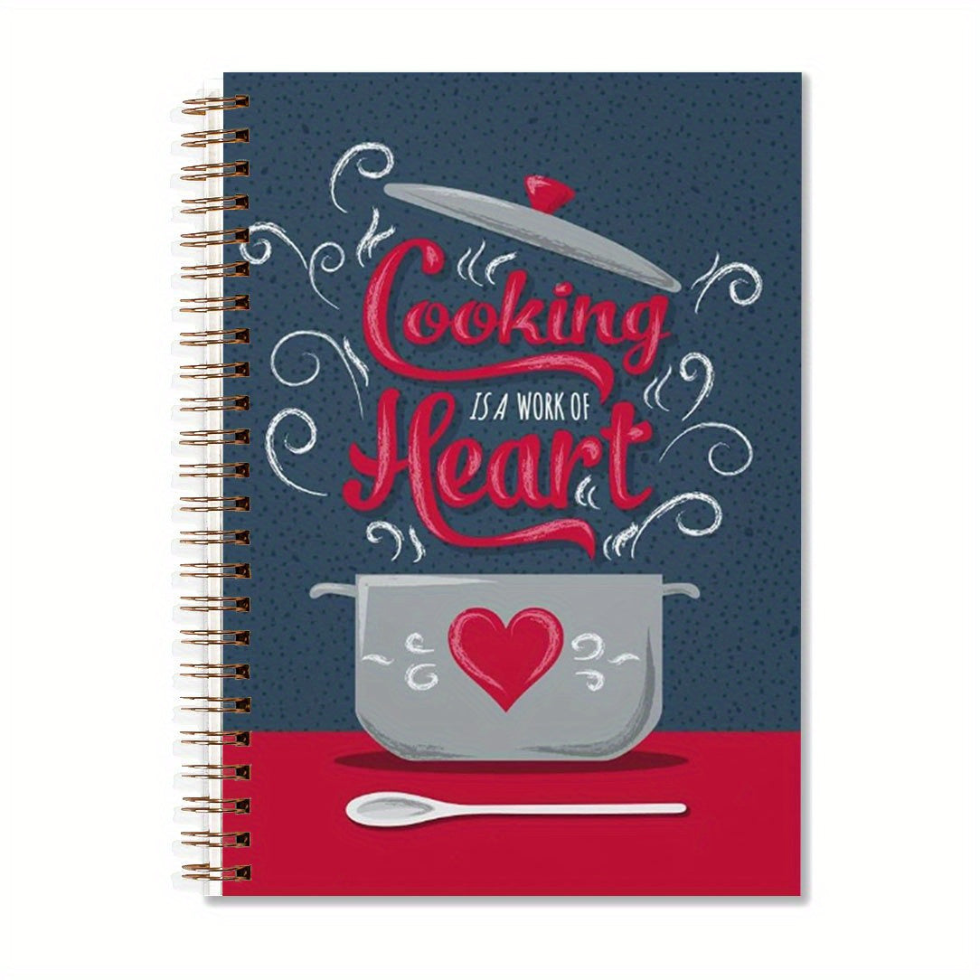 Cooking is a Work of Heart Notebook 13 97x21 08cm Dotted Lines 50 Pages
