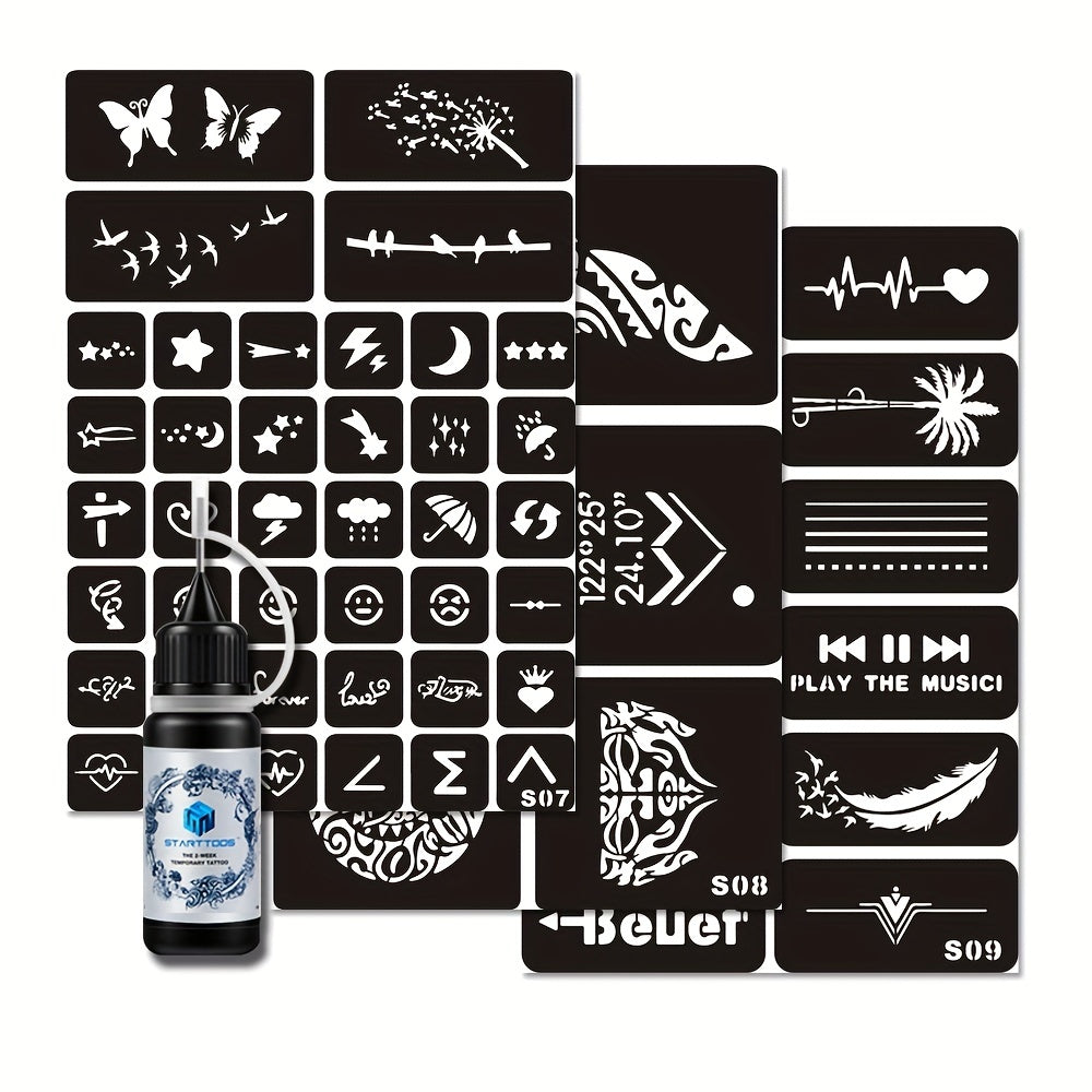 Tattoo Stencil Sheets & Juice Tattoo Dye Paste