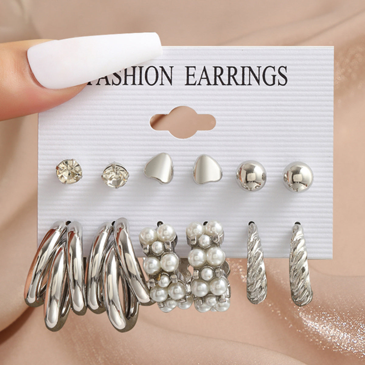 9 Styles Heart Butterfly Geometric Earrings Set Women's Jewelry