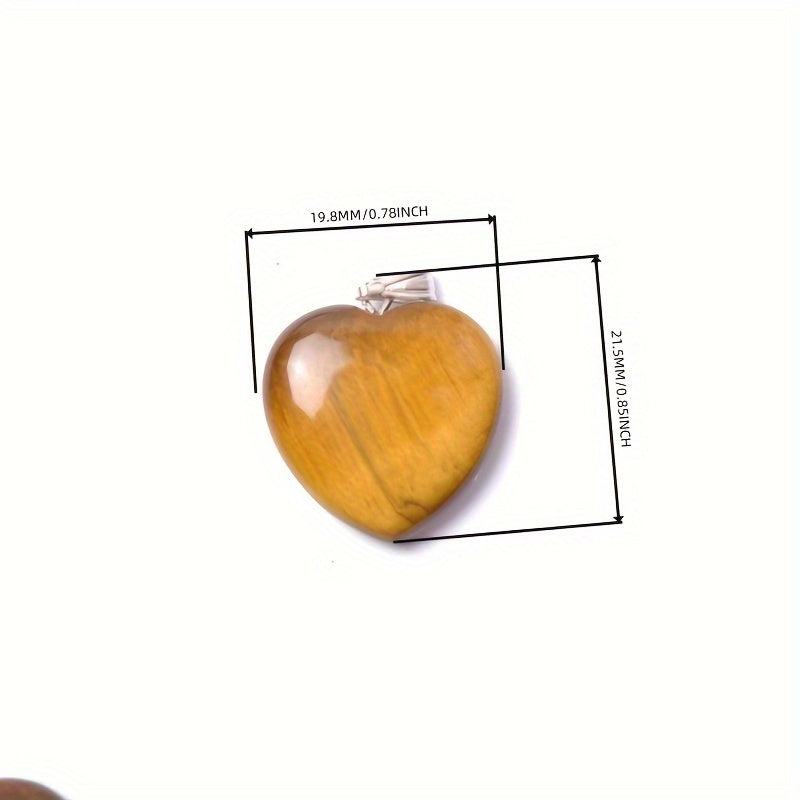 Natural Gemstones Heart Reiki Chakra Pendant
