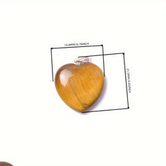Natural Gemstones Heart Reiki Chakra Pendant