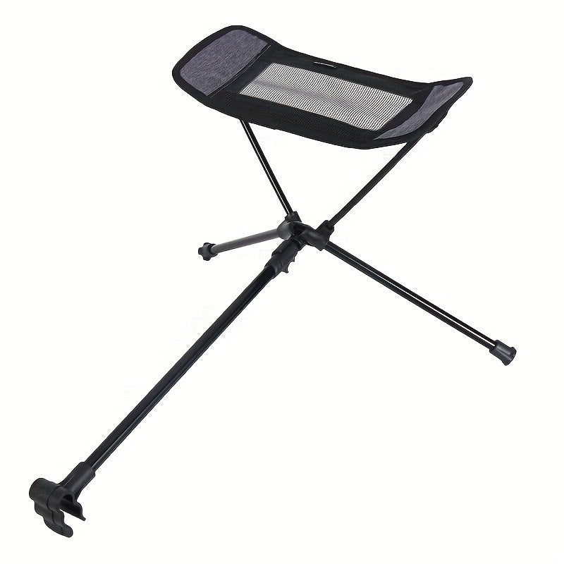 Aluminum Folding Footrest Portable Recliner Lazy Camping Chair Foot Rest