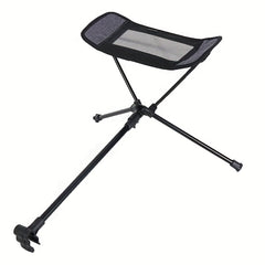 Aluminum Folding Footrest Portable Recliner Lazy Camping Chair Foot Rest