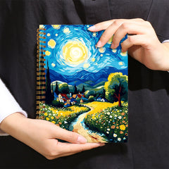 Rustic Sky & Grassland Scenery Notebook 13x21cm 50 Pages