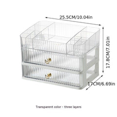 Makeup Organizer with 2 3 Drawers Brush Holder Cosmetics Organizer