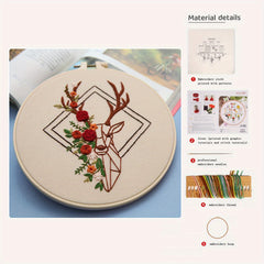 3D Plants & Animals Embroidery DIY Material Pack