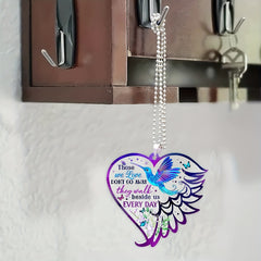 Adorable Bird Car Pendant Heart Keychain - Perfect Gift for Her