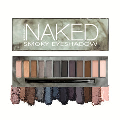 12 Smoky Eyeshadow Palette Hypoallergenic Earth Tones