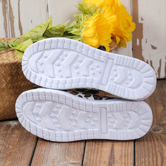 Leopard Print Snow Shoes Winter Warm Ankle Shoes