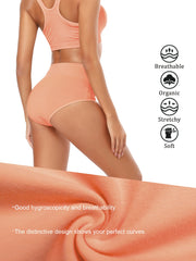 5 Seamless Solid Briefs Comfy Stretchy Intimates Panties Lingerie