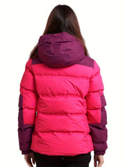 Women's Winter Hooded Puffer Coat - Thermal Sports Coat