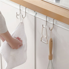 304 Stainless Steel Double Hook Holder For Hotel Heavy Duty Over The Door Hanger