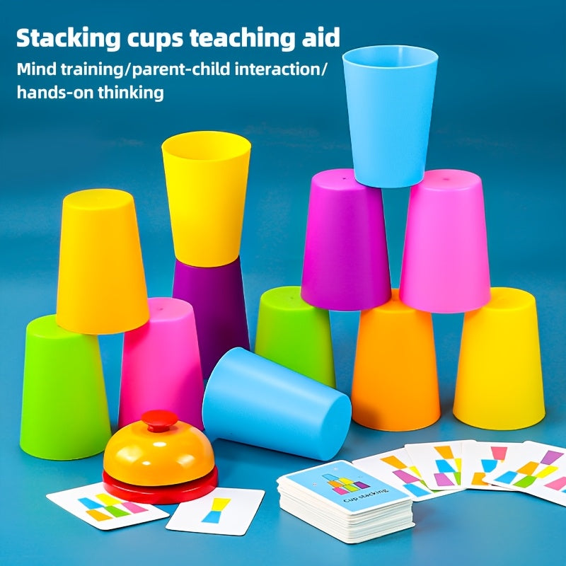 Stacking Cup Game Educational Science Toy to Train Intelligence