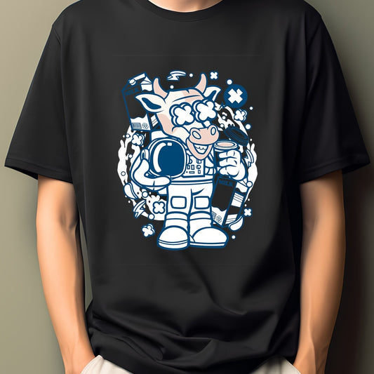 Men's Cartoon Hip Pop Print T-shirt
