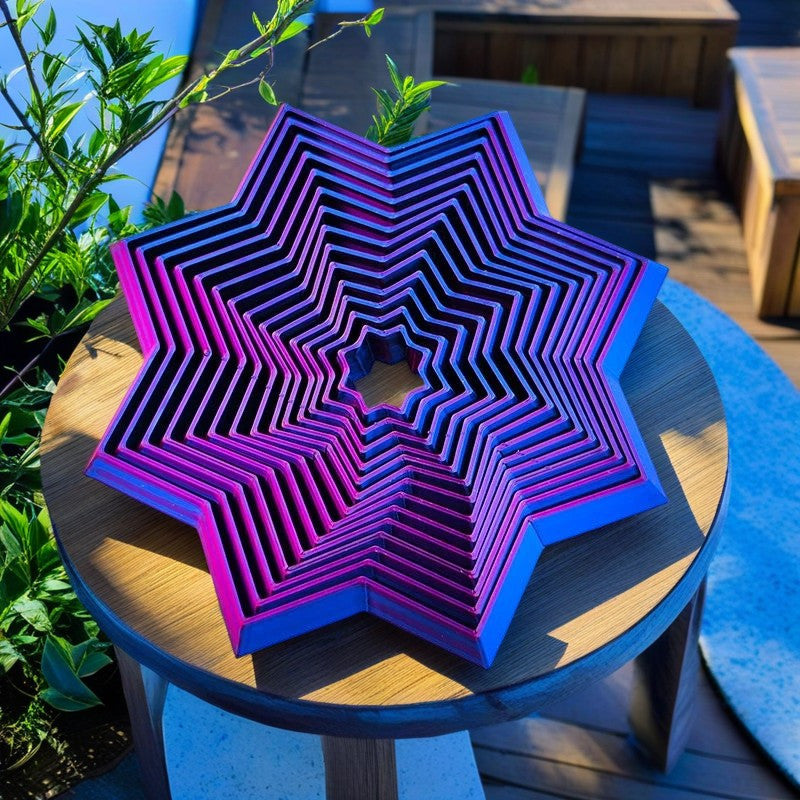 3D Printed Stress Reduction Gadget - Purple ABS Plastic - Ages 14+