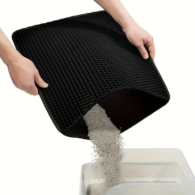 2-Layer Cat Litter Mat Waterproof Leak Proof Indoor Toilet Mat