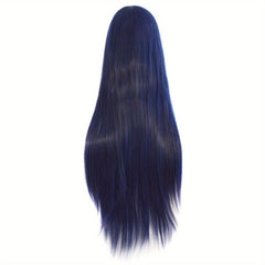 Long Straight Synthetic Wig Anime Cosplay Halloween Party Costume