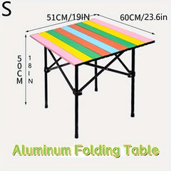 Portable Aluminum Folding Table For Outdoor Picnic