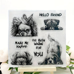 Dog DIY Scrapbook Decoration Silicone Transparent Stamp