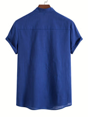 Men's Casual Short Sleeve Shirt for Summer Vacation Resort