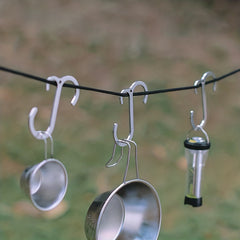 2pcs Stainless Steel S Hook Lightweight Camping Accessories