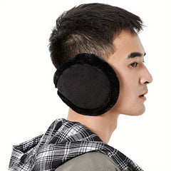 Men's Thickened Plush Earmuffs - Warm & Windproof Ear Protection