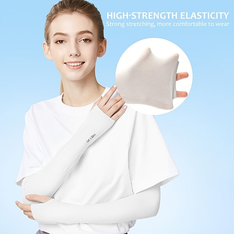 NAIYONG Compression Cooling Sleeves UV Protection Sunscreen Thumbless Cuffs