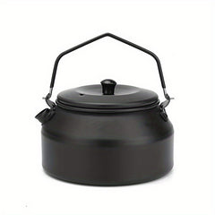 1pc Lightweight Aluminum Camping Kettle for Outdoor Hiking