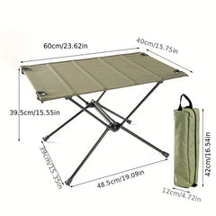 Outdoor Foldable Aluminum Alloy Cloth Table Camping Picnic Table