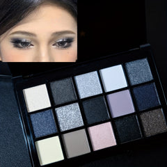 15 Colors Smokey Eyeshadow Palette Matte Pearly Finish