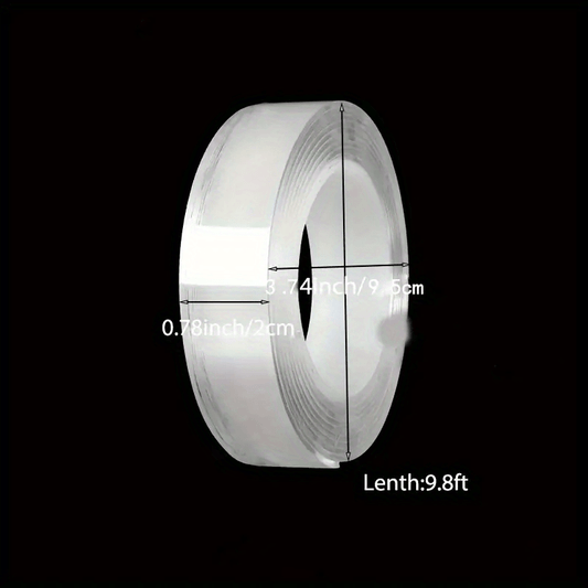 Heavy Duty Double Sided Tape Reusable Strong & Sticky Removable Washable
