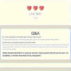 KAIMAIC 10ml Nail Polish Set Quick Dry Peel Off Long Lasting