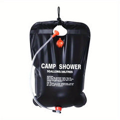 20L Camping Shower Bag with Solar Heater 5 Gallon Capacity
