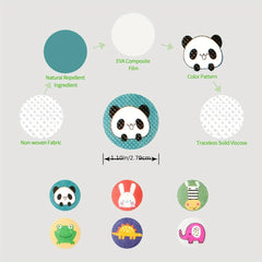 60pcs Mosquito Repellent Patch Stickers - Animal-Inspired Protection