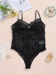 Floral Lace Sexy Plus Size Bodysuit Lingerie