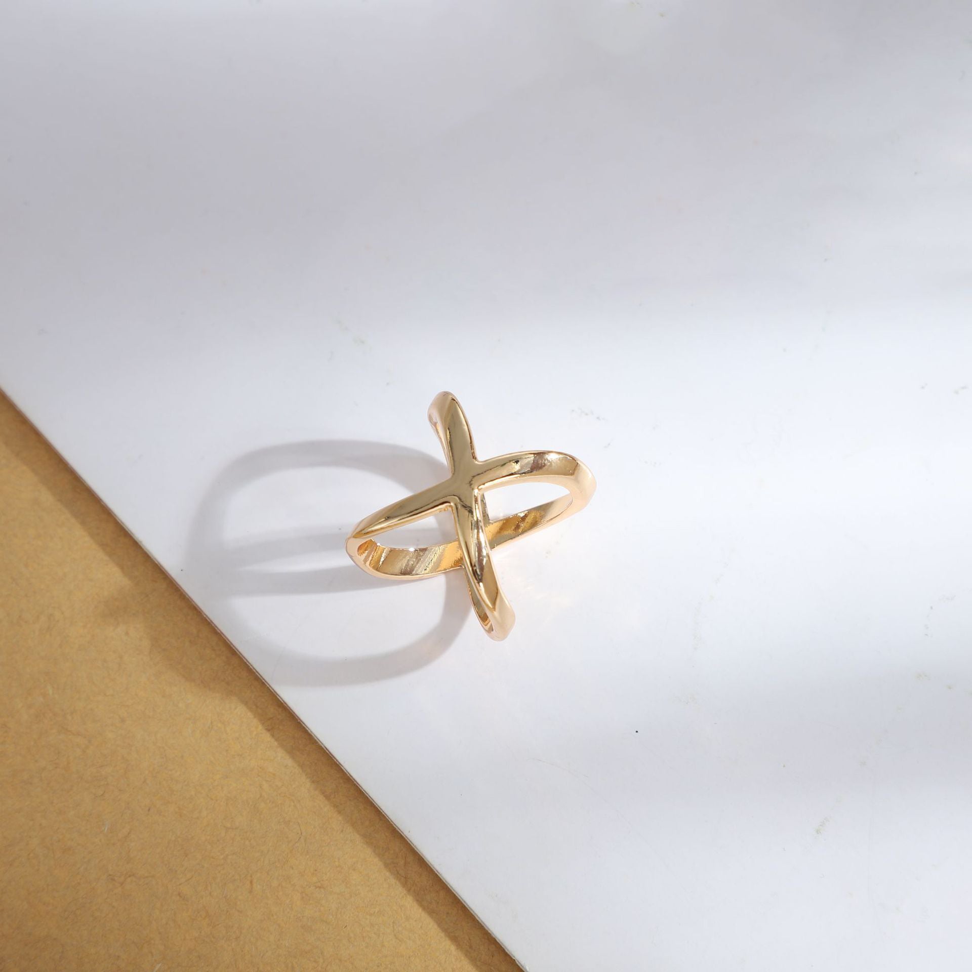 Minimalist Hollow Cross Scarf Clip Ring for Women & Girls