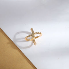 Minimalist Hollow Cross Scarf Clip Ring for Women & Girls