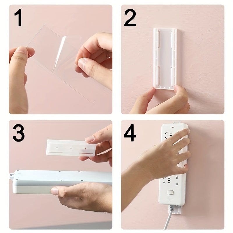 Self Adhesive Wall Hook Socket Storage Holder Cable Organizer Fixer