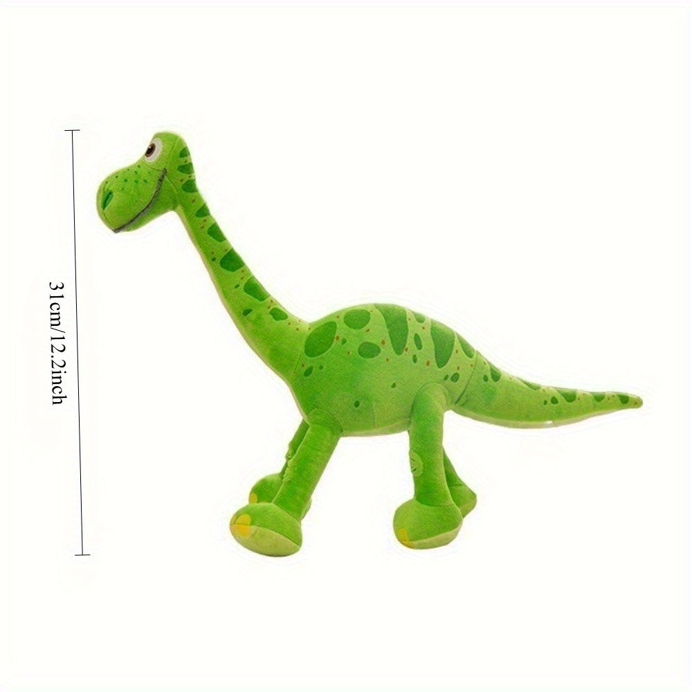 Adorable Green Dinosaur Plush Toy Soft Cuddly Polyester Fiber Stuffed Animal