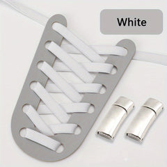 Polyester No Tie Shoelaces with Buckles for Sneakers